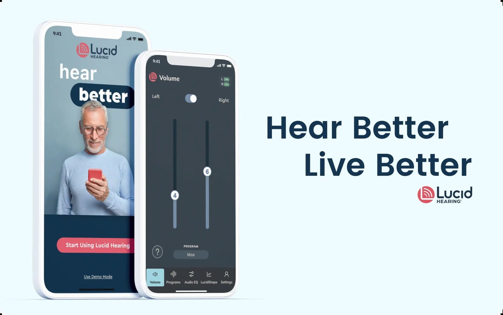 Lucid Hearing app